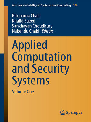 cover image of Applied Computation and Security Systems